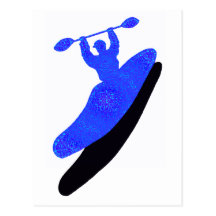 kayak Blue Basics Postcard