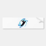 Kayak Blue Mazes Bumper Stickers