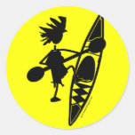 Kayak Canoe Joyful Silhouette stickers