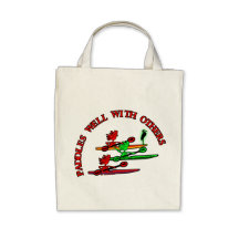 Kayak Canoe - Paddles Well With Others Canvas Bags