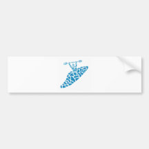Kayak carribean stylee bumper stickers