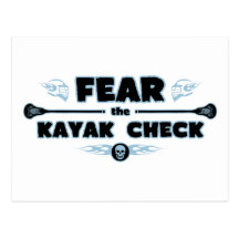 Kayak Check - blue Postcards