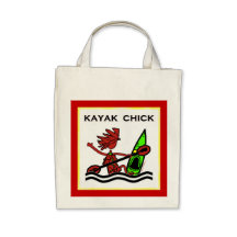 Kayak Chick Designs & Things Tote Bag
