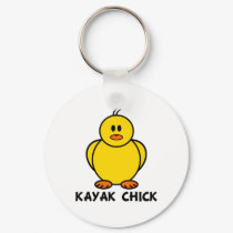 Kayak Chick keychains by chicktshirts8 Kayak Chick keychains