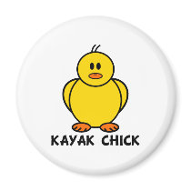 Kayak Chick magnets by chicktshirts8 Kayak Chick magnets