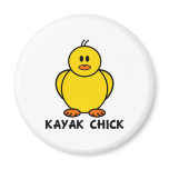 Kayak Chick magnets