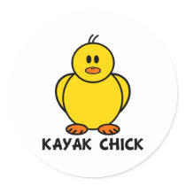 Kayak Chick stickers