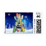 Kayak Christmas Tree - Postage