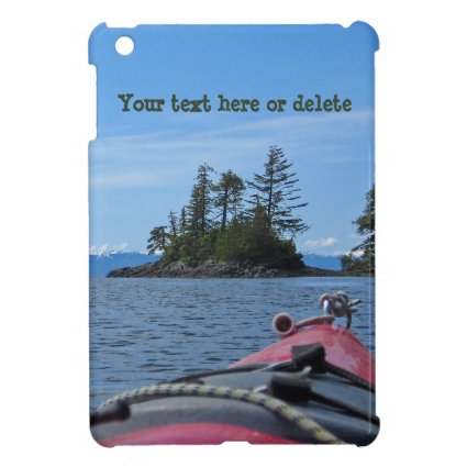 Kayak facing the Alaskan Mountain Range iPad Mini Cover