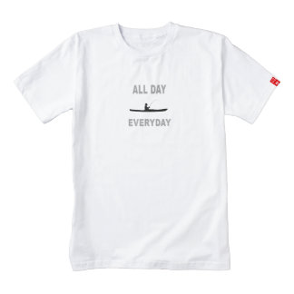 Kayak Fishing All Day Everyday Zazzle HEART T-Shirt