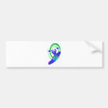 Kayak Fork Run Bumper Stickers