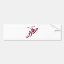 Kayak Fun Boatin'` Bumper Sticker