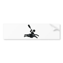 kayak icon bumper sticker