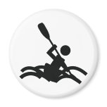 kayak icon fridge magnet