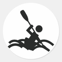 kayak icon sticker