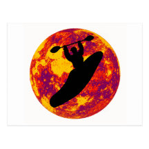 Kayak Ocoee Moon Postcard