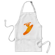 kayak orange crush apron