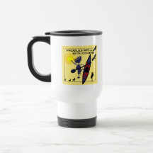 Kayak Paddles Well on Yellow Mugs