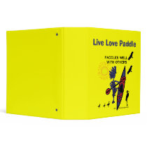 Kayak Paddles Well With Others II Vinyl Binder