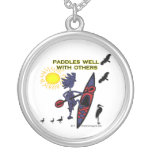 Kayak Paddles Well With Others II necklaces