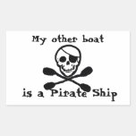 Kayak Pirate Ship Sticker