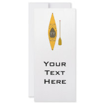 kayak customized rack card