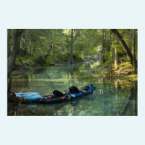 Kayak & Raft in Spring Print posters