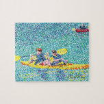 Kayak Scene in Pointillism Puzzle puzzles
