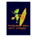 Kayak Shirt, Kayak Gift, Bumper Sticker and more! cards