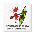 Kayak Shirt, Kayak Gift, Bumper Sticker and more! magnets