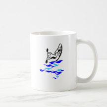 Kayak Stern Style Coffee Mugs