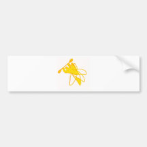 kayak Sunny Twisted Bumper Sticker
