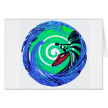 Kayak Surf Palau Greeting Card