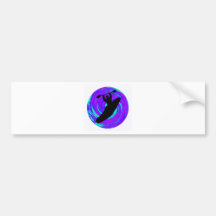 Kayak The circle Bumper Stickers