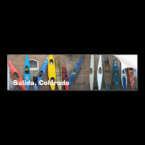 Kayak Wall Bumper Sticker bumper stickers