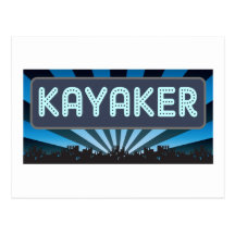 Kayaker Marquee Post Card