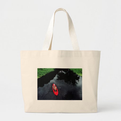 Kayaker on Loxahatchee River Canvas Bag