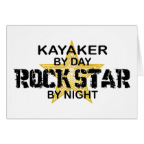 Kayaker Rock Star by Night cards by poorrichards Kayaker Rock Star by Night cards