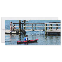 Kayaking at Bristol, RI Custom Rack Card