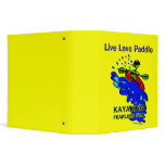 Kayaking Fearless Fun Gifts Vinyl Binders