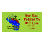 Kayaking Fearless Fun Gifts Customized Photo Card