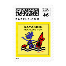 Kayaking Fearless Fun Postage