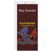 Kayaking Fearless Fun Custom Rack Card