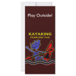 Kayaking Fearless Fun Custom Rack Card