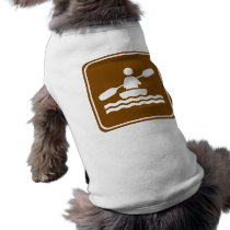 Kayaking Highway Sign pet clothing