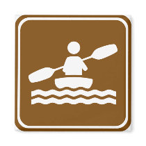 Kayaking Highway Sign magnets