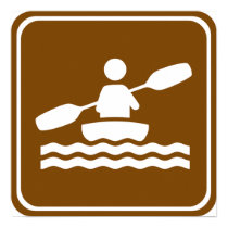 Kayaking Highway Sign posters by wesleyowns Kayaking Highway Sign posters