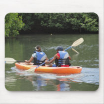 kayaking in the lake mousepads