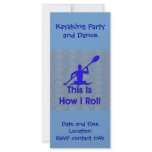 Kayaking Custom Rack Cards