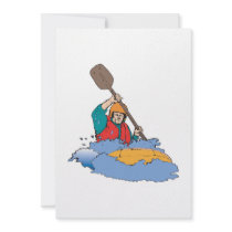 kayaking rafting graphic custom announcements